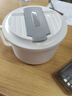 食品泡面碗宿舍學(xué)生帶蓋不銹鋼泡方便面可瀝水湯盆食堂打飯專用 17cm【奶白色】帶蓋泡面碗+餐具 曬單實(shí)拍圖