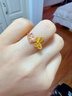 潮宏基花韻足金黃金戒指九紫離火送女友生日禮物計價(jià) 約3.7g 曬單實(shí)拍圖