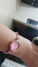 新品女士手表八角形手鏈輕奢珠寶商務(wù)休閑石英表 紫色 曬單實(shí)拍圖
