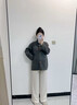 麒貝孕婦闊腿褲2025秋冬季新款外穿加絨時(shí)尚寬松大碼不勒肚子羊毛褲厚 【秋冬】羊毛-經(jīng)典托腹-杏色 適合10℃-22℃ XL 【135-150斤】 曬單實(shí)拍圖