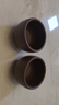 京峰閣 茶具茶杯宜興紫砂老紫泥福圓品茗杯 全手工主人杯茶盞茶碗小杯 方艷玲老紫泥福圓對杯 70ml 曬單實(shí)拍圖