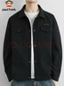 大嘴猴（paul frank）夾克男士休閑棋盤(pán)格外套男秋季潮流防風(fēng)上衣服男裝 黑色 XL 曬單實(shí)拍圖