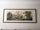 奈維斯汀蘇繡掛畫(huà)新中式裝飾畫(huà)蘇州純手工刺繡客廳沙發(fā)背景墻畫(huà)喬遷禮物品 森林小溪 裝框125*65CM 送貨上門(mén)包安裝 曬單實(shí)拍圖