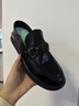 XO一腳蹬皮鞋男款真皮春夏豆豆鞋男商務(wù)休閑樂(lè )福鞋子男鞋 黑色 41 曬單實(shí)拍圖