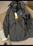 吉普（JEEP）沖鋒夾克衣男女同款三合一兩件套保暖防風(fēng)加絨外套 幻影黑 XL 曬單實(shí)拍圖