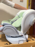 任道兒童安全座椅汽車(chē)用0-12歲嬰兒寶寶車(chē)載可坐躺360旋轉i-Size認證 I-SIZE認證旗艦版-椰奶白+支撐腿 曬單實(shí)拍圖