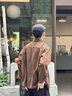 潮與共美式經(jīng)典重磅工裝襯衫式夾克外套男春秋季復古燈芯絨阿美咔嘰襯衣 咖色 L 合適體重128-145斤 曬單實(shí)拍圖