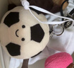Jellycat趣味運動(dòng)足球包包掛飾背包毛絨玩偶掛件娃娃教師節生日禮物 黑白色 AS4UKFBC 曬單實(shí)拍圖