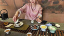 25秋新款花年華100桑蠶絲織金新中式真絲外套上衣女雙面穿 粉色 M (90-110斤) 曬單實(shí)拍圖