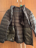 200斤加肥加大碼輕薄羽絨服女特胖媽媽裝短款連帽秋冬薄款外套 黑色 6XL  170-190斤 曬單實(shí)拍圖