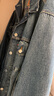 Levi's李維斯冬季女士復古巴恩風翻領水洗時尚潮流牛仔夾克外套 藍色 M 曬單實拍圖