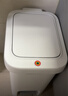 佳幫手腳踏垃圾桶10.4L家用腳踩+手按雙開(kāi)蓋廚房衛生間廁所客廳臥室帶蓋 曬單實(shí)拍圖