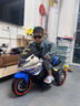 貝趣兒童電動(dòng)車(chē)摩托車(chē)1-3-6歲寶寶三輪車(chē)小孩玩具車(chē)可坐人遙控電瓶車(chē) 超大警車(chē)藍【遙控雙驅+藍牙+皮座 1-7歲生日周歲六一兒童節禮物 曬單實(shí)拍圖