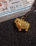 ALLOVE唐馬黃金項鏈女古法足金吊墜生日禮物送女友老婆媽媽紀念日 【活動(dòng)定制款不支持7天無(wú)理由退換】約6.3g多退少 曬單實(shí)拍圖
