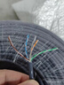 秋葉原（CHOSEAL）原裝六類(lèi)網(wǎng)線(xiàn)【工程版0.57±0.02mm】CAT6純銅線(xiàn)芯 非屏蔽千兆網(wǎng)絡(luò )線(xiàn)灰色305米QS2619AT305 曬單實(shí)拍圖