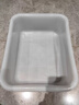 加厚白色塑料周轉箱長(cháng)方形大號膠箱養魚(yú)養烏龜缸池箱子長(cháng)盒子筐框 1#白盆 39.5*30.5*13cm 曬單實(shí)拍圖