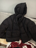 坦博爾2025秋冬季新款羽絨服女裝高倍充絨加厚零壓云朵泡芙連帽保暖外套 黑色 S (160) 建議體重110斤-120斤 曬單實(shí)拍圖