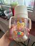 小土豆（potato）PPSU吸管奶瓶一歲以上大寶寶帶手柄重力球吸嘴330ml 奶油白 曬單實(shí)拍圖
