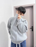 舉風(fēng)美式復古pu皮夾克男款春季短款立領(lǐng)機車(chē)服cleanfit哈靈頓工裝外套 米色 XL 曬單實(shí)拍圖