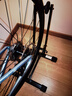 洛克兄弟（ROCKBROS）雙桿自行車(chē)停車(chē)架山地車(chē)維修支撐架公路車(chē)家用室內展示架 雙桿停車(chē)架黑色(碳鋼) 曬單實(shí)拍圖
