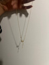 周六福星月黃金項鏈女足金吊墜生日禮物計價(jià)A0616236 約3.7g 40+5cm 曬單實(shí)拍圖