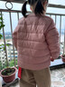 千仞崗秋冬兒童羽絨服外套大小童冬裝時(shí)尚可愛(ài)休閑保暖防寒服男女同款 櫻花粉 120 cm 曬單實(shí)拍圖