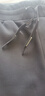 波司登（BOSIDENG）男士休閑褲KH聯(lián)名刺繡高彈時(shí)尚百搭舒適運動(dòng)束腳褲子 幻夜黑-自然光8633 L 180/82A 曬單實(shí)拍圖