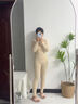 杉杉【羊絨蠶絲德絨發(fā)熱】保暖內衣女士25年新品加絨套裝抑菌秋衣秋褲 曬單實(shí)拍圖