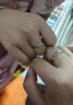 DR求婚莫桑鉆戒情投意合鉑金戒指情侶鉆石對戒白金男女款18K素 開(kāi)口怦然心動(dòng)鉑金對戒+質(zhì)檢證書(shū) 曬單實(shí)拍圖