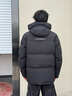 波司登（BOSIDENG）25新款極寒羽絨服男短款90鵝絨科技蓄熱寬松連帽外套B250242301 【趨勢推薦】黑色8056 L 180/100A 體重約140-160斤 曬單實(shí)拍圖