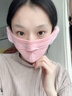 七色紡保暖口罩女秋冬季防風(fēng)防寒護耳口罩女士電動(dòng)車(chē)騎行面罩 粉色 曬單實(shí)拍圖