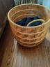 無(wú)不為中古風(fēng)臟衣簍仿藤編大容量浴室洗衣籃高顏值輕奢家用臟衣服收納筐 小號（寶寶衣物/內衣襪子收納） 曬單實(shí)拍圖