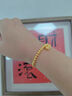 中國黃金（CHINA GOLD）黃金手鏈足金兩世歡手鐲金珠手串七夕情人節生日禮物送女友送老婆 兩世歡》黃金手鏈4.6g 曬單實(shí)拍圖
