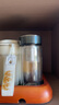 萬象（WANXIANG）雙層弧形玻璃杯男女士V270帶濾網(wǎng)水杯橄欖色360ml便攜車載泡茶杯 曬單實拍圖