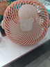 易利豐（elifo）USB小風(fēng)扇充電小電扇低噪辦公室桌面夾扇車(chē)載多功能風(fēng)扇小型臺扇學(xué)生宿舍床頭桌面充電款陽(yáng)光橙 曬單實(shí)拍圖