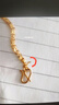 中國黃金（CHINA GOLD）鳳尾黃金手鏈女純足金素金首飾七夕情人情人節生日禮物送女朋友 時(shí)尚鳳尾手鏈 約2.2g 【送女友】 曬單實(shí)拍圖
