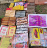 祭祀套裝金元寶銀元寶金條紙錢黃紙祭祀用品車花寒衣清明中元周年頭七三七五七 祭祀用品15件套 曬單實(shí)拍圖