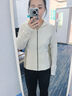 迪桑特 WOMEN’S TRAINING  女士 連帽 針織運動(dòng)上衣外套夾克 CR-CREAM XL (175/92A) 曬單實(shí)拍圖