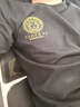 VERSACE JEANS范思哲男士夏季新款T恤圓領(lǐng)潮流短袖百搭印花半袖時(shí)尚男士 黑色 范思哲 L 曬單實(shí)拍圖