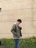 格斯嵐帝美式假兩件連帽外套男2025春秋季潮流時(shí)尚休閑寬松工裝夾克上衣 軍綠色 XL 曬單實(shí)拍圖