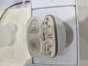 QCY C50 小耳球 藍牙耳機耳夾式AI翻譯 不漏音骨傳導概念碳纖維振膜云感佩戴通話(huà)降噪長(cháng)續航 奶昔白 曬單實(shí)拍圖