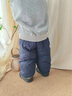 G.DUCKKIDS小黃鴨寶寶棉褲男女童冬裝兒童夾棉三層加厚保暖褲子嬰兒幼童長(cháng)褲 藏青色 100 尺碼2~3歲【 90-100cm】 曬單實(shí)拍圖