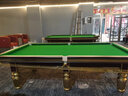 （大理石包安裝）臺球桌標(biāo)準(zhǔn)中式八球俱樂部臺球廳大理石家用黑八 9尺 木庫豪配4.0花崗石 曬單實拍圖