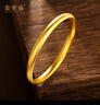 金至福足金999古法素圈寬版黃金手鐲子傳承結婚送媽媽老婆首飾生日禮物9 約30克【克重多退少補】 60圈口 曬單實(shí)拍圖