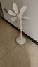 祥瓏小型立式電風(fēng)扇家用電扇客廳臺式宿舍音靜無(wú)網(wǎng)罩遙控大風(fēng)力落地扇 米色七葉落地扇（升級款） 曬單實(shí)拍圖