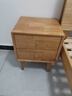 源氏木語(yǔ)全實(shí)木床頭柜臥室橡膠木儲物床邊柜現代簡(jiǎn)約百搭家用抽屜柜收納柜 橡膠木床頭柜40*35*50cm指接工藝 曬單實(shí)拍圖