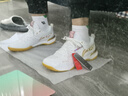李寧（LI-NING）羽毛球鞋男 全新舒適?科技中底防滑專(zhuān)業(yè)比賽男鞋 【刀鋒MAX】AYAU003-1標準白 42 曬單實(shí)拍圖