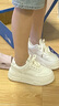 回力女鞋春季厚底小白鞋女學(xué)生百搭增高板鞋女運動(dòng)休閑鞋子女 白色 36 曬單實(shí)拍圖