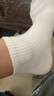 歐迪芬【10A抗菌】5雙女襪子女夏季女透氣防臭純棉100%自營(yíng)短襪女白色 曬單實(shí)拍圖