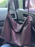 裘真【明星推薦】經(jīng)典hobo包植鞣牛皮腋下通勤休閑餃子女包 咖啡色-大號 預售9天 小包/大包 曬單實(shí)拍圖